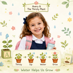 Thirsty Plant Personalised Insulated Tumbler - personalized kids tumbler artwork | Jolliboo
