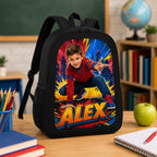 Comic Hero Personalised School Backpack - hero classroom backpack product shot | Personalized school backpack for kids by Jolliboo