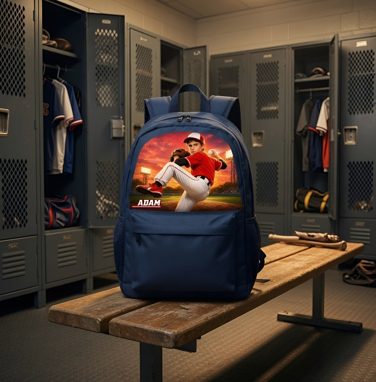 Custom Baseball Casual Backpack - image 3 | Jolliboo