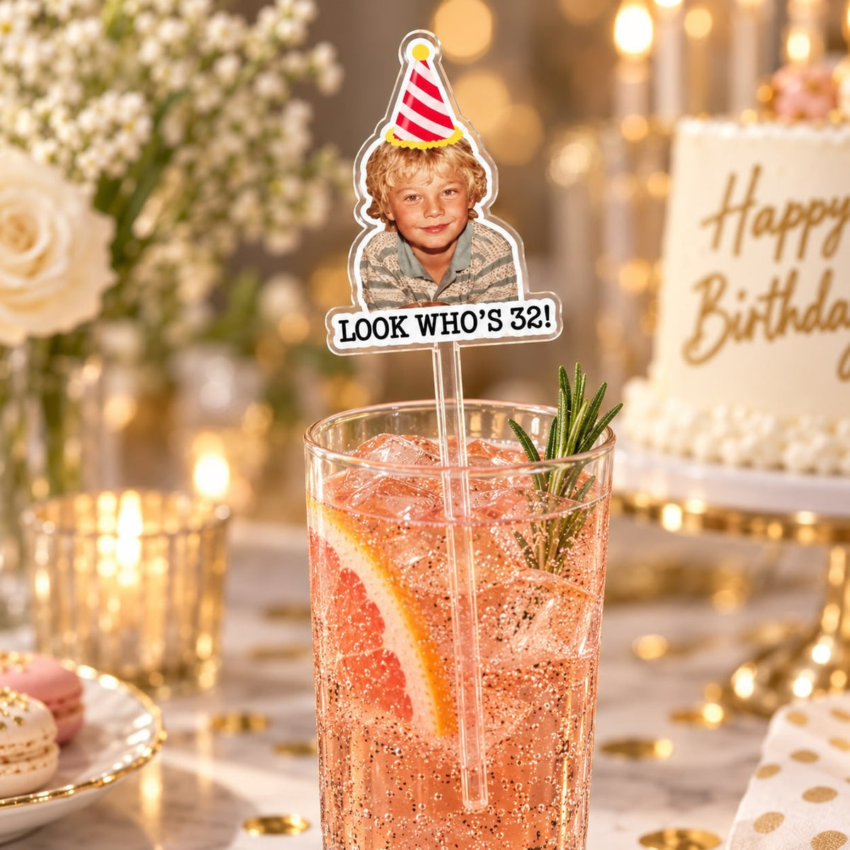 Custom Birthday Drink Stirrer - image 4 | Jolliboo