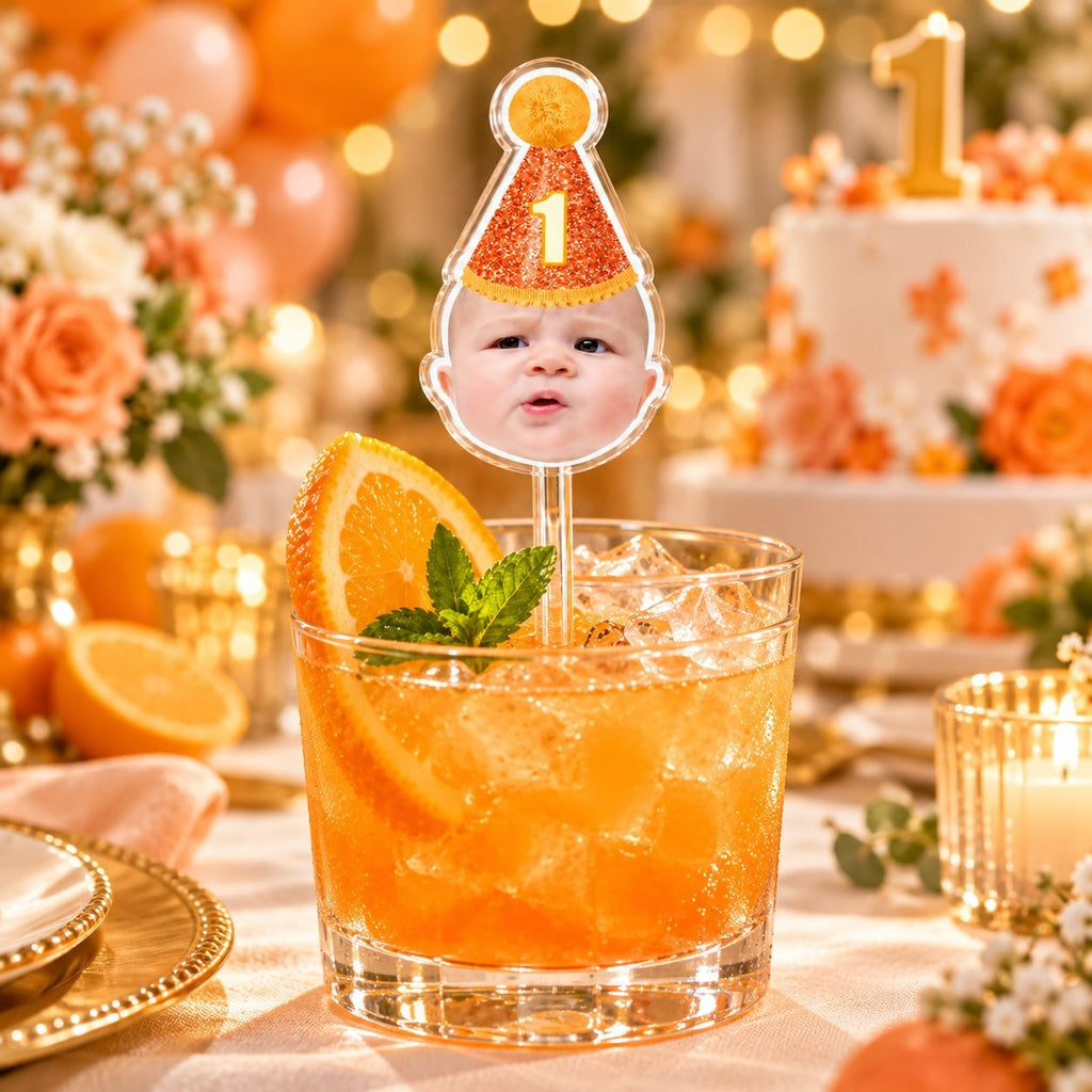 Custom Birthday Hat Age Drink Stirrer - image 2 | Jolliboo
