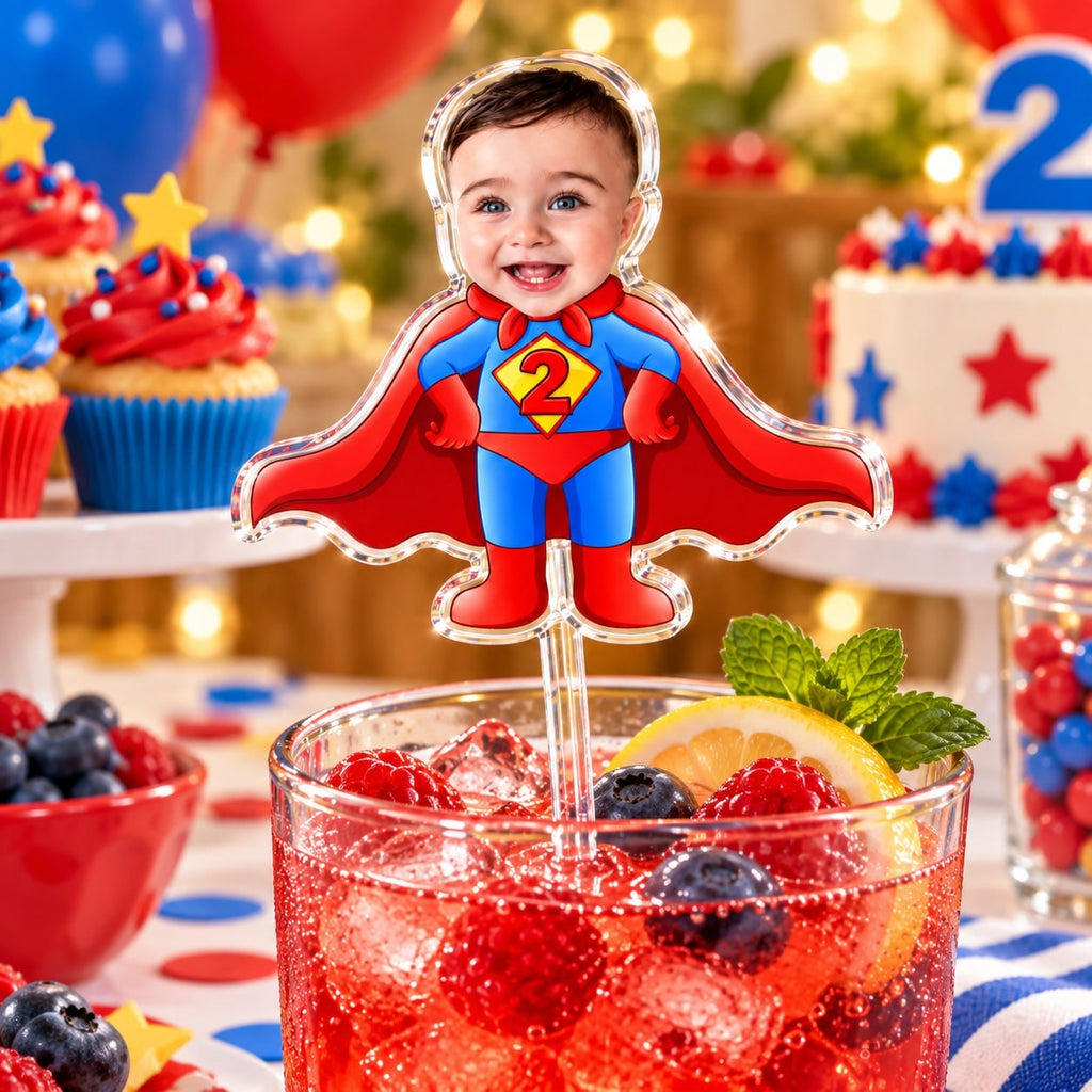 Custom Cape Hero Age Drink Stirrer - image 3 | Jolliboo