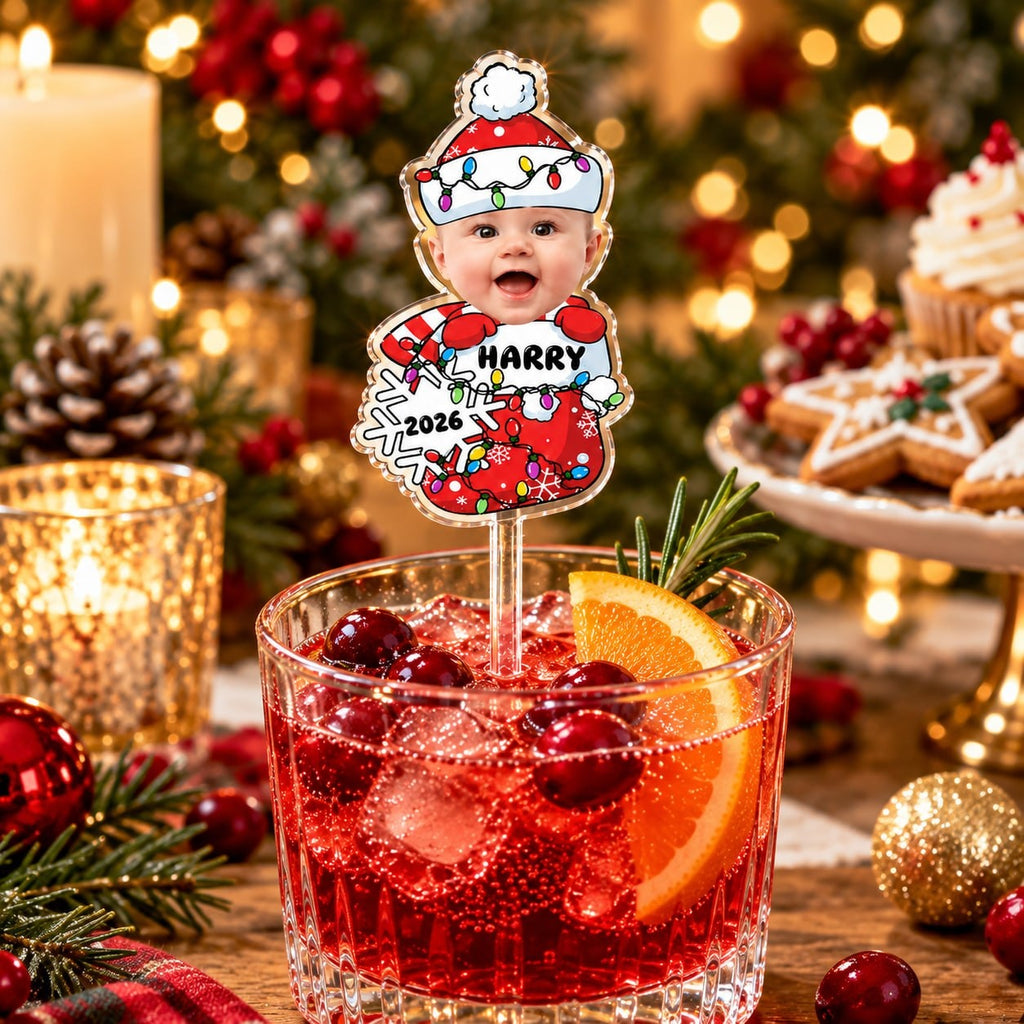 Custom Christmas Snowman Name Drink Stirrer - image 4 | Jolliboo