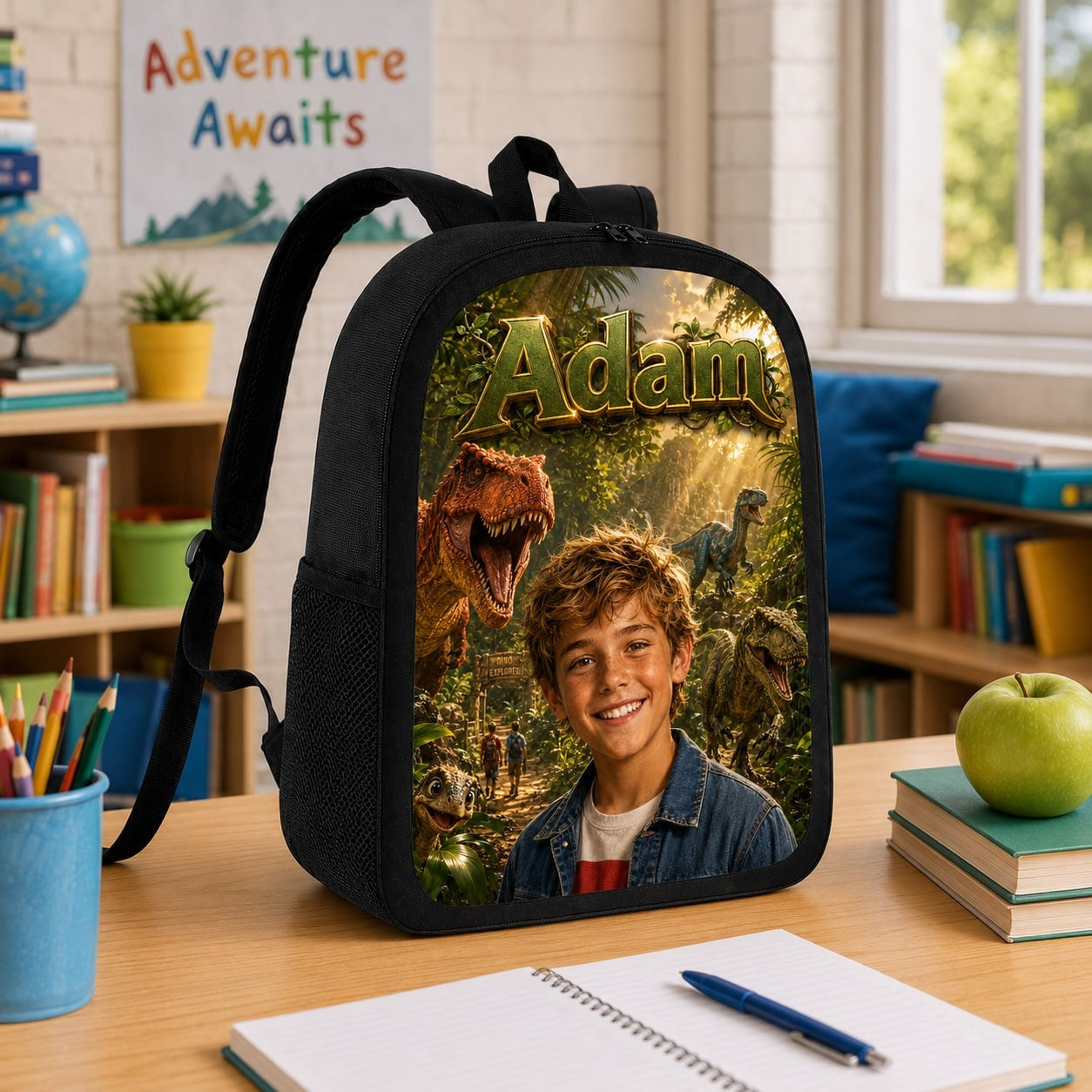 Custom Dino Park Backpack - image 2 | Jolliboo