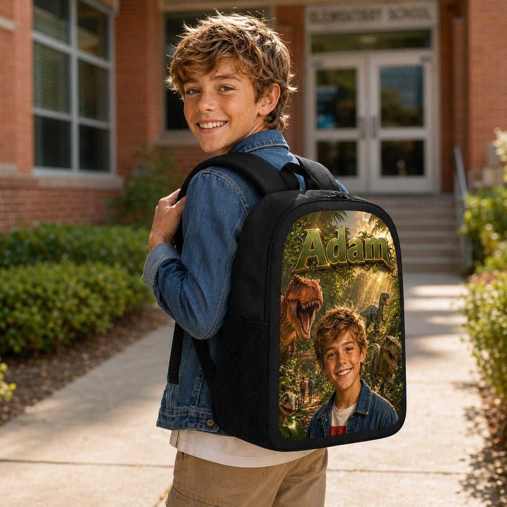Custom Dino Park Backpack - image 3 | Jolliboo