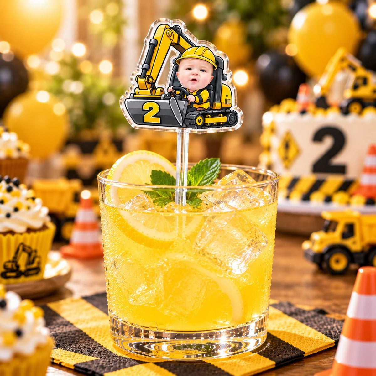 Custom Excavator Age Drink Stirrer - image 2 | Jolliboo