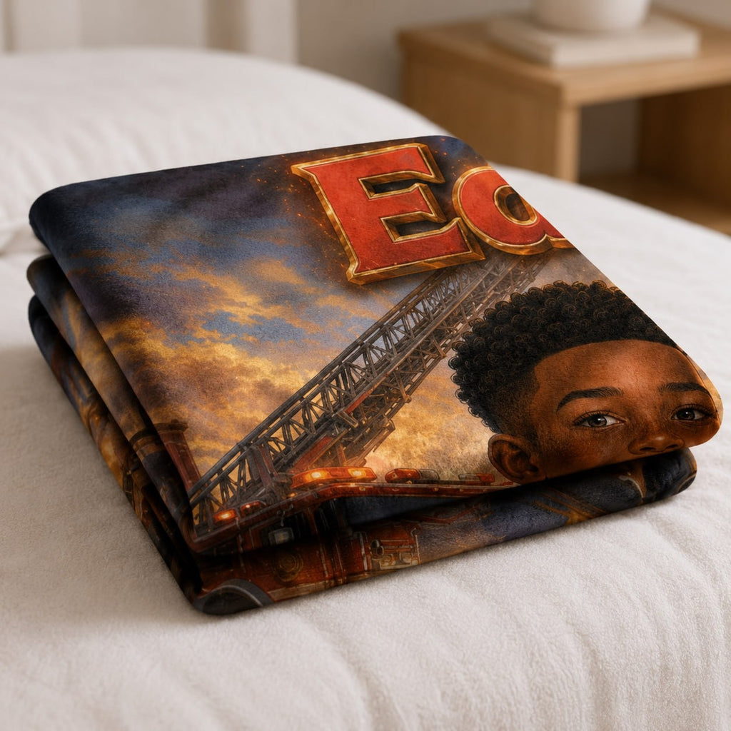Custom Firefighter Blanket - image 3 | Jolliboo