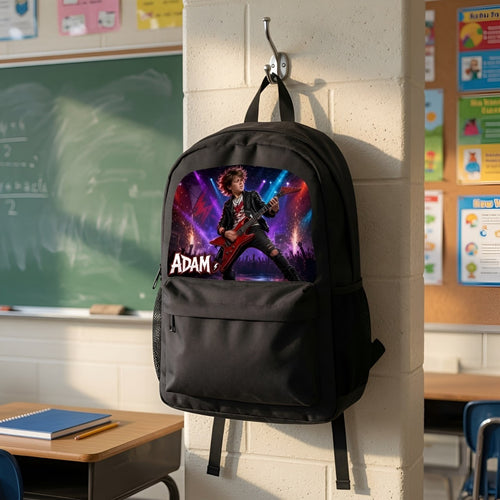 Custom Guitarist Band Backpack - image 1 | Jolliboo
