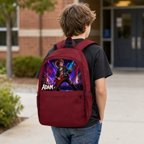 Custom Guitarist Band Backpack - image 2 | Jolliboo