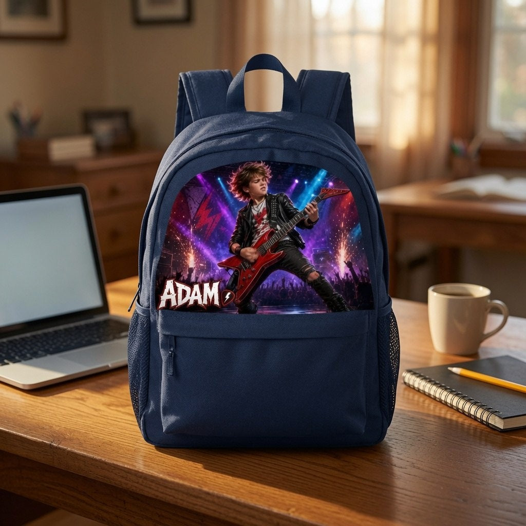 Custom Guitarist Band Backpack - image 3 | Jolliboo