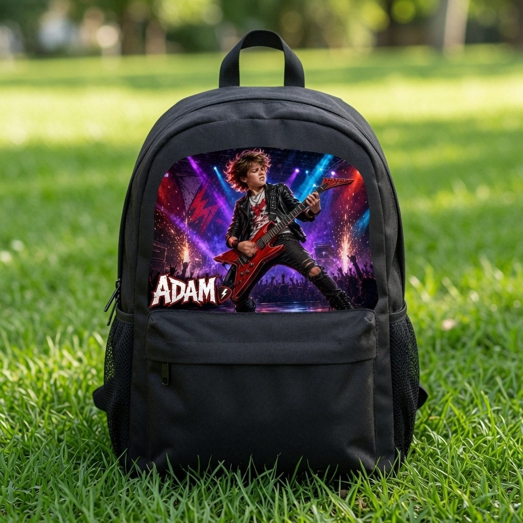 Custom Guitarist Band Backpack - image 4 | Jolliboo