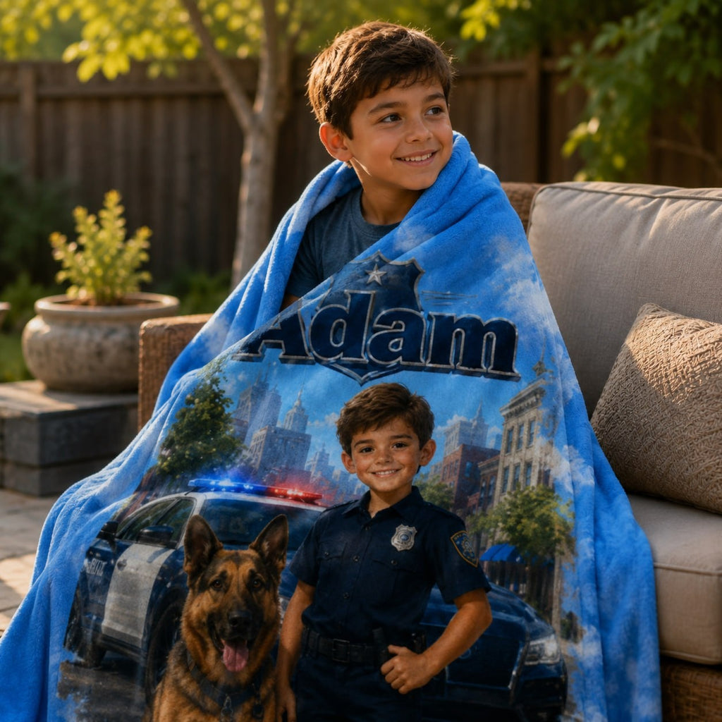 Custom K-9 Officer Blanket - image 1 | Jolliboo