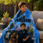 Custom K-9 Officer Blanket - image 1 | Jolliboo