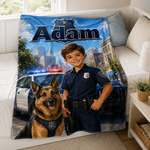 Custom K-9 Officer Blanket - image 3 | Jolliboo