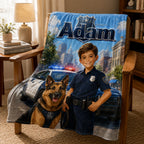 Custom K-9 Officer Blanket - image 4 | Jolliboo
