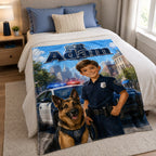 Custom K-9 Officer Blanket - image 5 | Jolliboo