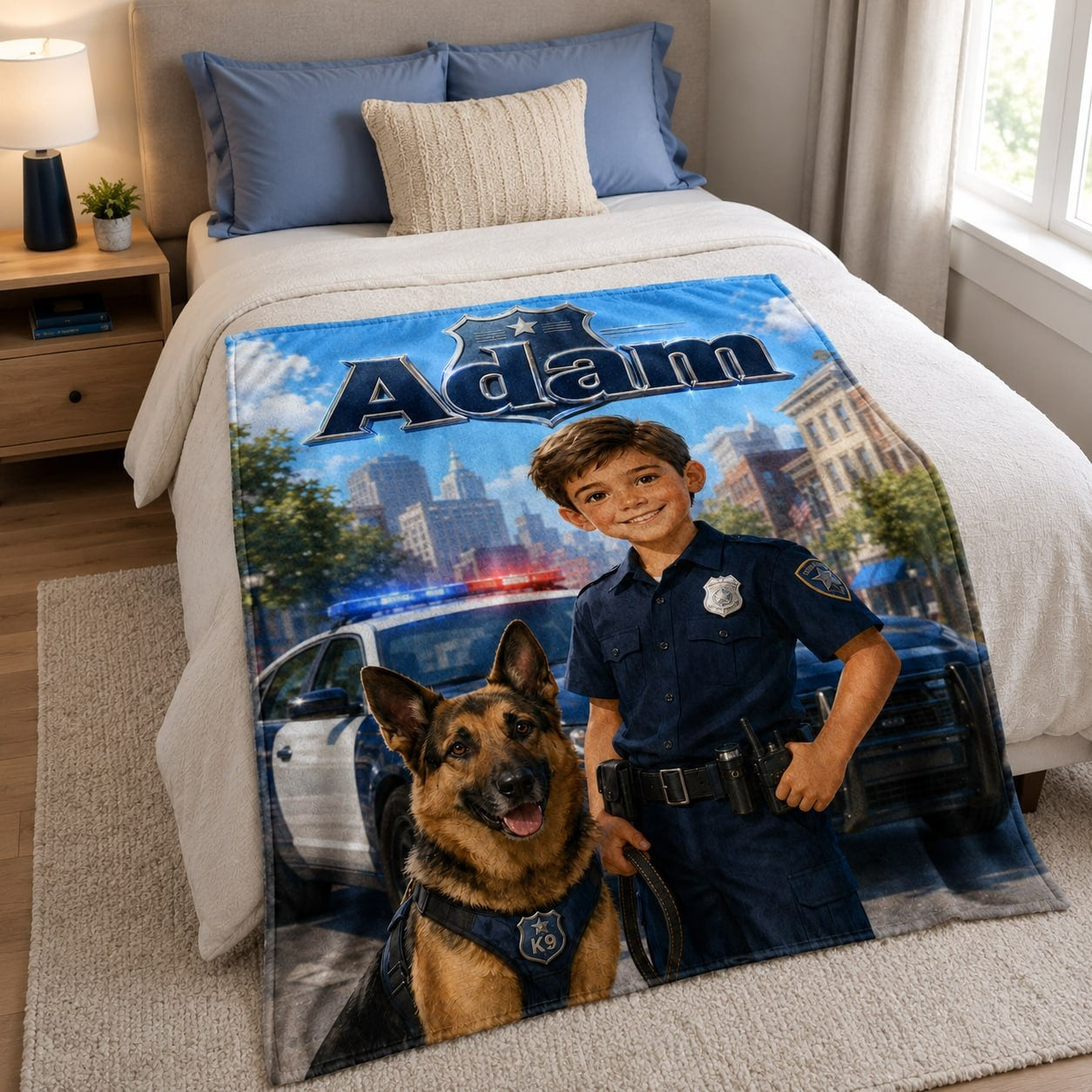 Custom K-9 Officer Blanket - image 5 | Jolliboo