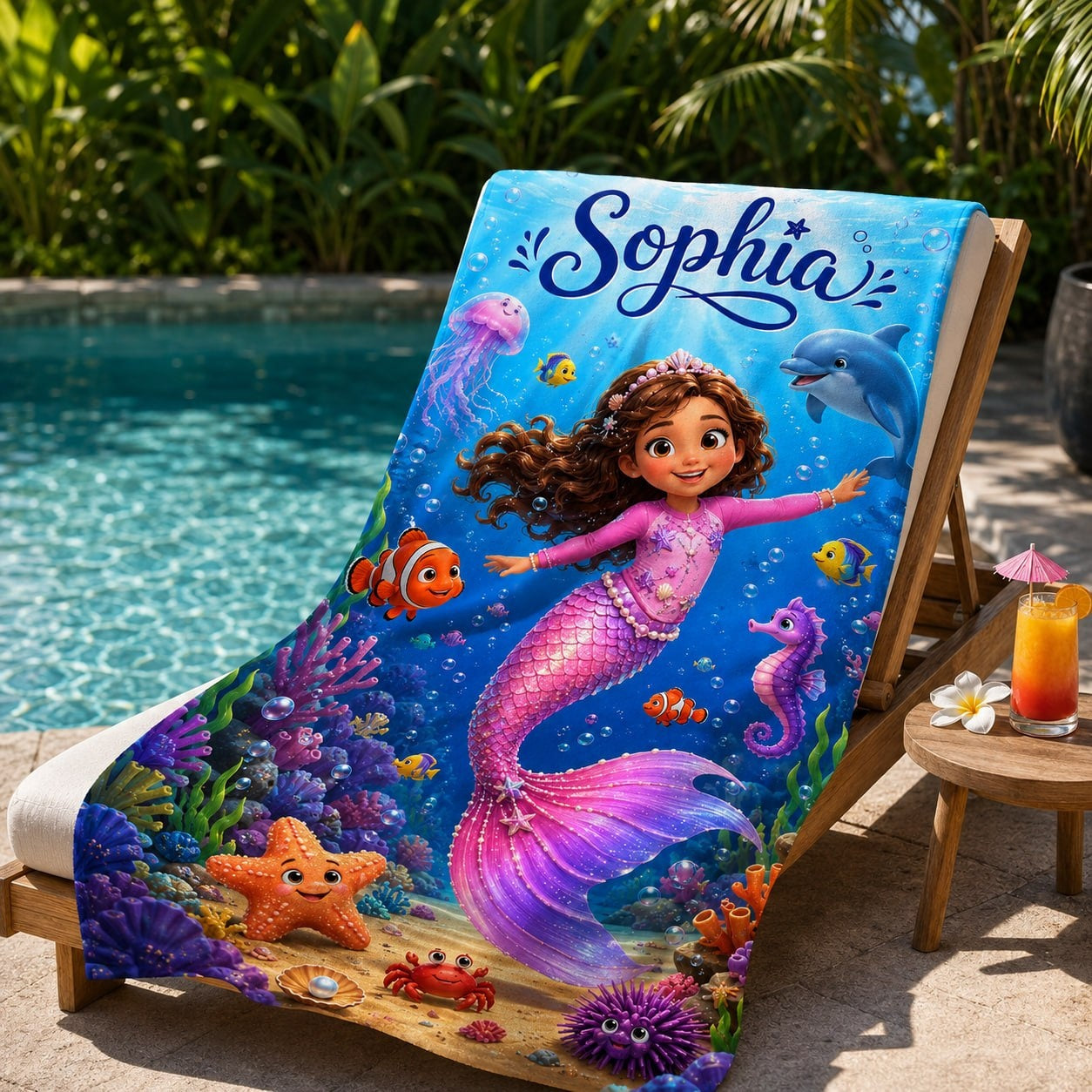Custom Mermaid Beach Towel - image 5 | Jolliboo
