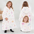 Personalized Princess Garden Blanket Hoodie | Jolliboo