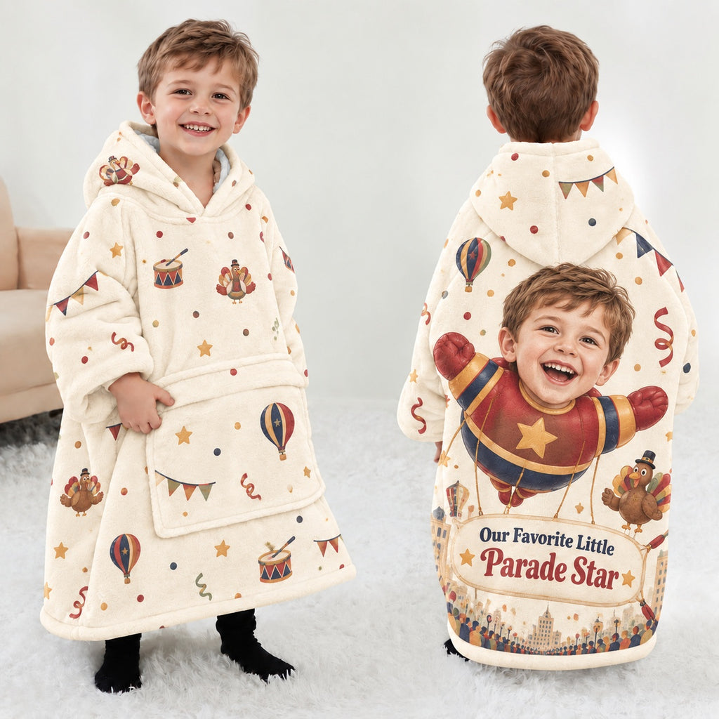 Personalized Favorite Parade Star Blanket Hoodie | Jolliboo