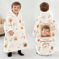 Personalized Grandparents Gift Blanket Hoodie | Jolliboo