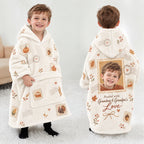 Personalized Grandparents Gift Blanket Hoodie | Jolliboo