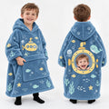 Personalized Submarine Ocean Adventure Blanket Hoodie | Jolliboo