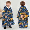 Personalized Construction Crew Blanket Hoodie | Jolliboo