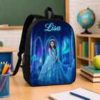 Little Ice Princess Realistic Personalized School Bag - classroom lifestyle shot of the personalized ice princess backpack | Personalized school bag for kids by Jolliboo