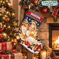 Personalized Angel Christmas Stocking - image 1 | Jolliboo