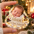 Personalized Baby First Christmas Greatest Light Ornament - image 3 | Jolliboo