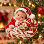 Personalized Baby Greatest Treat First Christmas Ornament - image 1 | Jolliboo