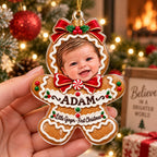 Personalized Baby Little Ginger First Christmas Ornament - image 2 | Jolliboo
