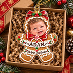Personalized Baby Little Ginger First Christmas Ornament - image 3 | Jolliboo