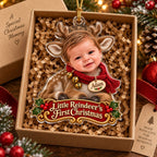 Personalized Baby Little Reindeer First Christmas Ornament - image 5 | Jolliboo