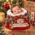 Personalized Baby Santas Greatest Gift First Christmas Ornament - image 1 | Jolliboo
