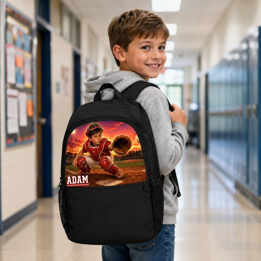Personalized Baseball Catcher Backpack - image 4 | Jolliboo