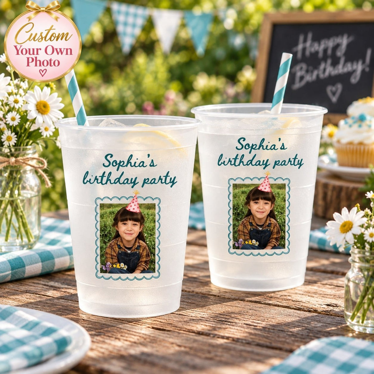 Personalized Birthday Party Photo Cup - image 1 | Jolliboo
