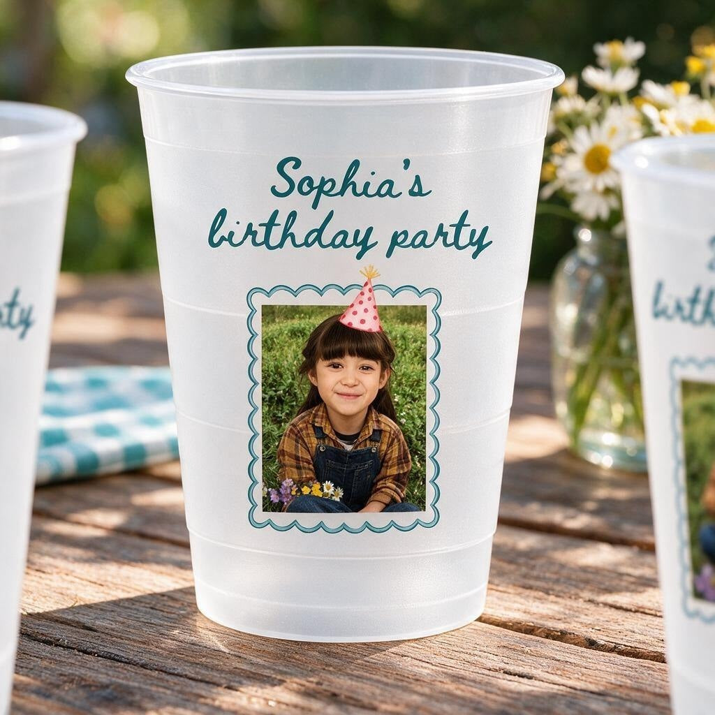 Personalized Birthday Party Photo Cup - image 5 | Jolliboo
