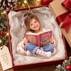 Personalized Book Lover Girl Christmas Ornament - image 3 | Jolliboo