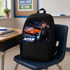 Personalized Car Drift Backpack for Boys - image 1 | Jolliboo