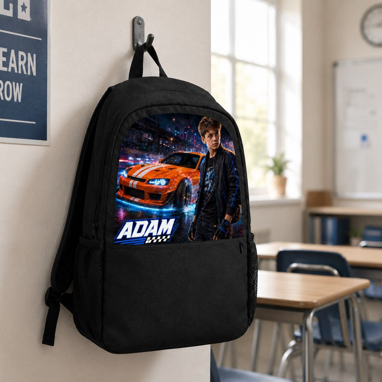 Personalized Car Drift Backpack for Boys - image 6 | Jolliboo