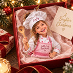 Personalized Chef Girl Christmas Ornament - image 3 | Jolliboo