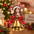Personalized Christmas Bell Girl Ornament - image 2 | Jolliboo