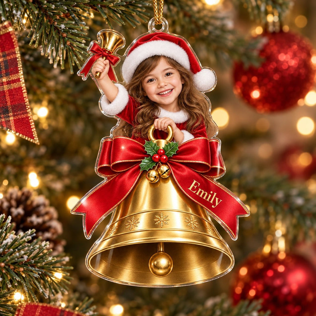 Personalized Christmas Bell Girl Ornament - image 5 | Jolliboo