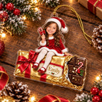 Personalized Christmas Candy Bar Girl Ornament - image 4 | Jolliboo