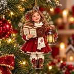 Personalized Christmas Carol Photo Ornament - image 2 | Jolliboo