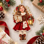 Personalized Christmas Carol Photo Ornament - image 3 | Jolliboo