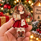 Personalized Christmas Carol Photo Ornament - image 5 | Jolliboo