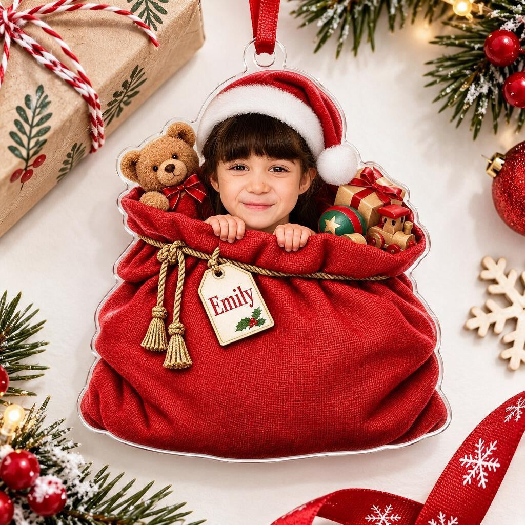 Personalized Christmas Gift Sack Ornament - image 1 | Jolliboo